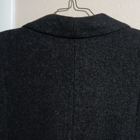 Donnybrook Women Full Length Wool Overcoat Size 12 Black Gray - Picture 13 of 16